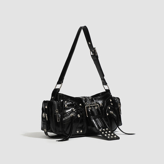 Retro Oil Wax Leather Handbag Shoulder Crossbody Bag