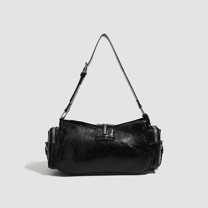 Retro Oil Wax Leather Handbag Shoulder Crossbody Bag
