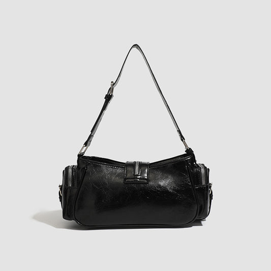 Retro Oil Wax Leather Handbag Shoulder Crossbody Bag