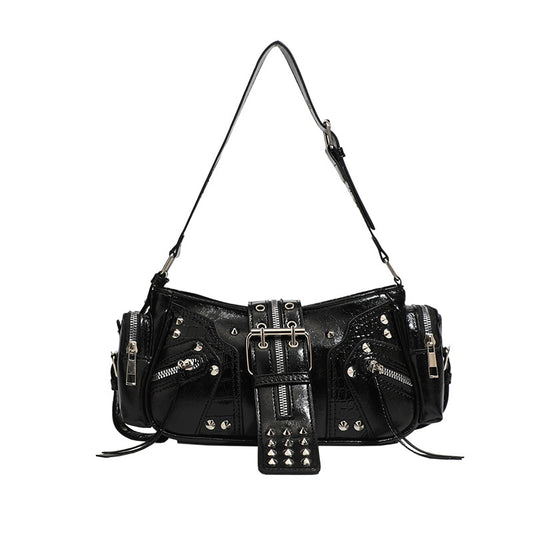 Retro Oil Wax Leather Handbag Shoulder Crossbody Bag
