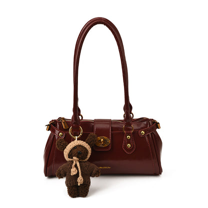 Retro Oil Wax Leather Shoulder Bag