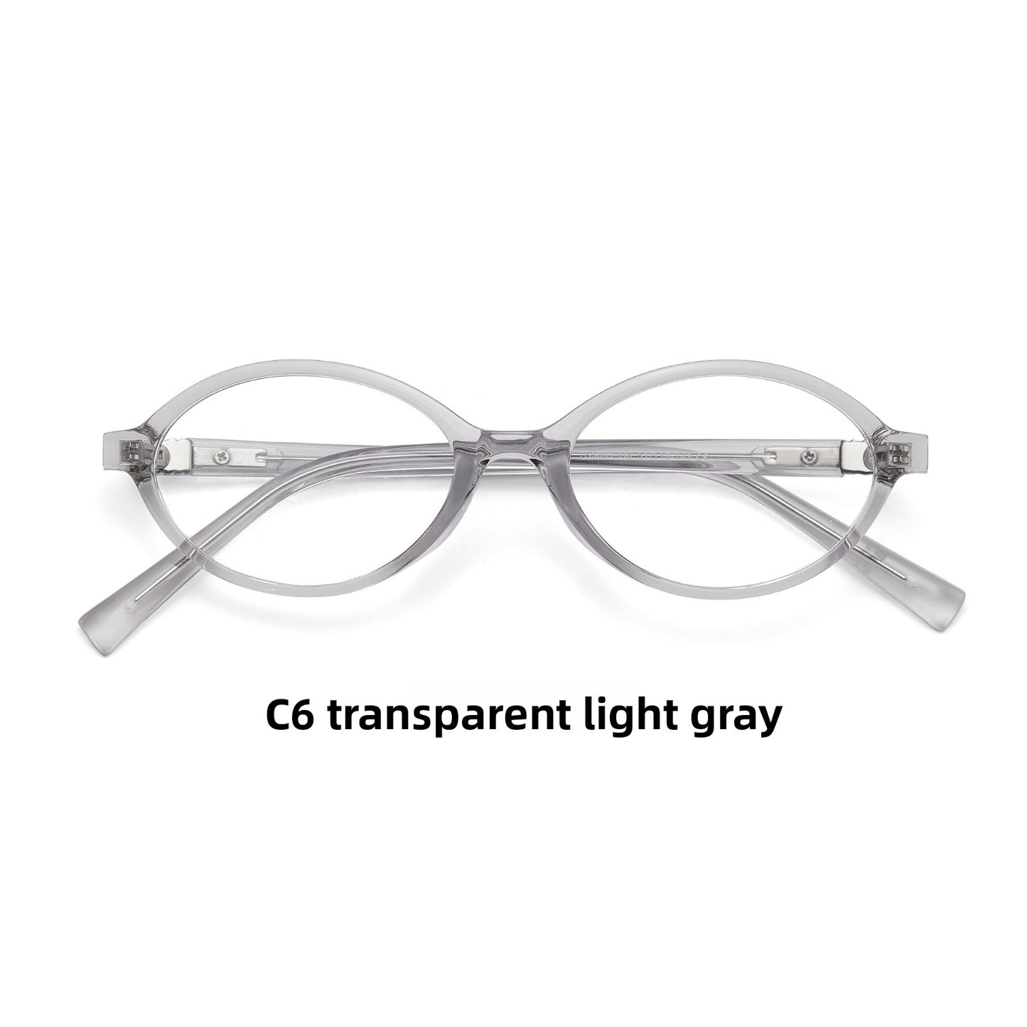 Retro oval anti-blue light myopia glasses frame