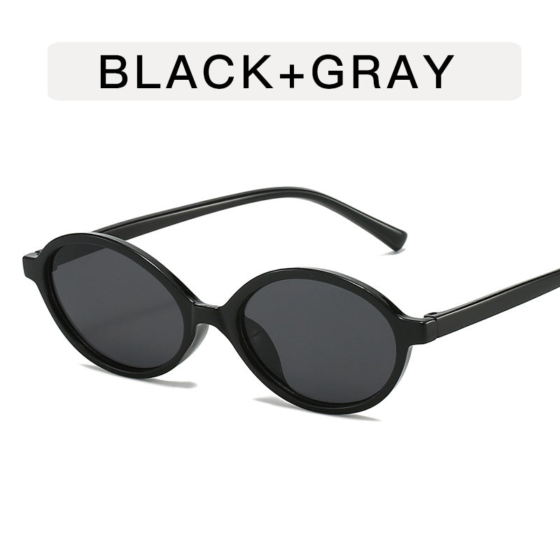 Retro Oval Frame Sunglasses for Women
