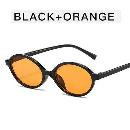 Retro Oval Frame Sunglasses for Women