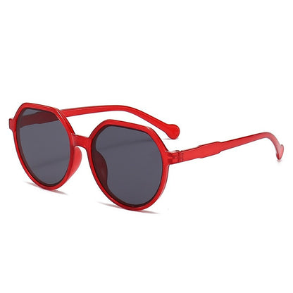 Retro Oval Frame Sunglasses with UV Protection