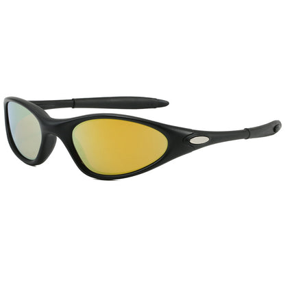 Retro oval outdoor cycling sunglasses