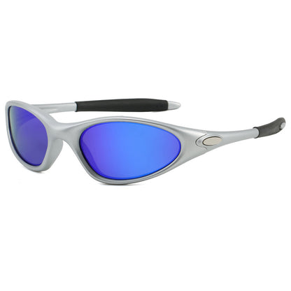 Retro oval outdoor cycling sunglasses