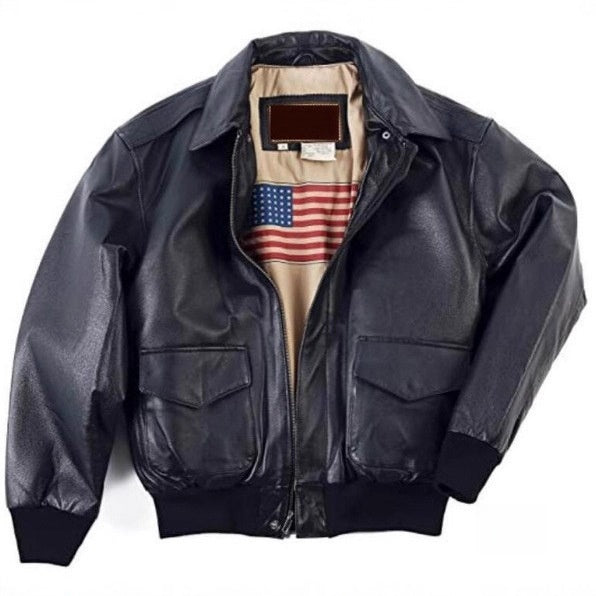 Retro Oversized Fur Collar Leather Jacket