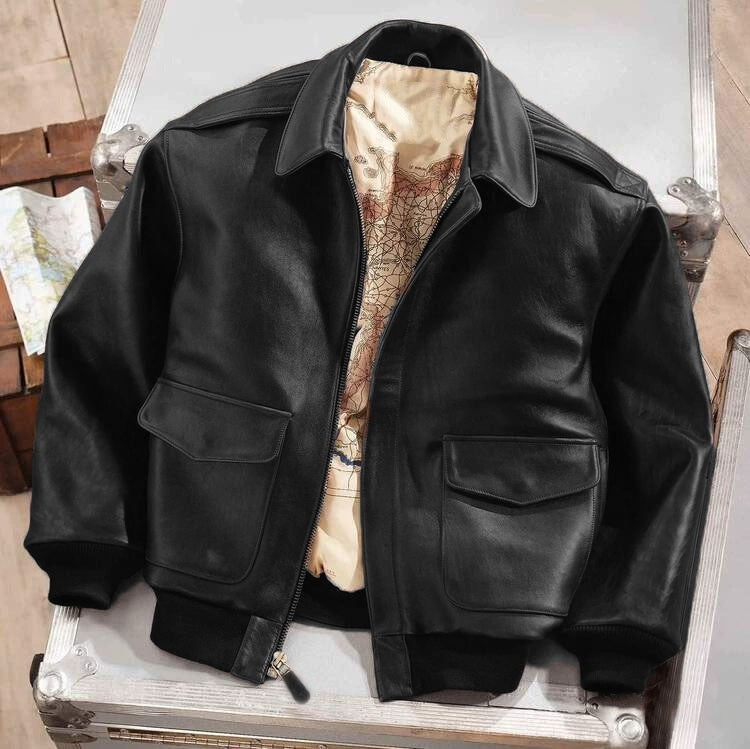 Retro Oversized Fur Collar Leather Jacket