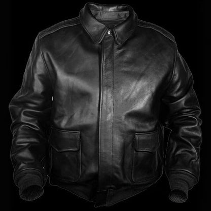 Retro Oversized Fur Collar Leather Jacket