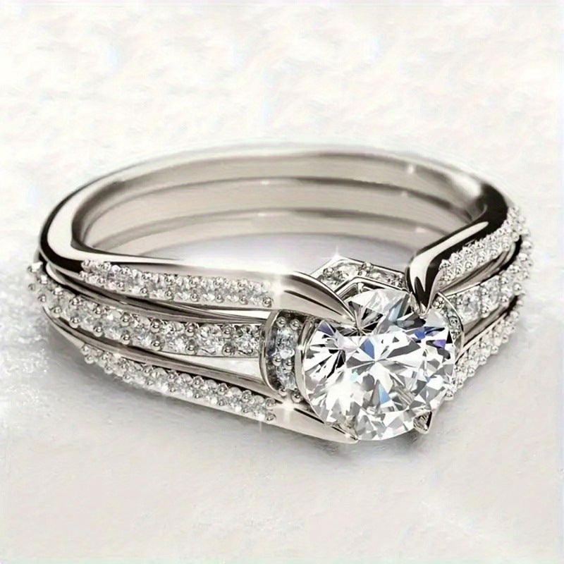 Retro Palace-Style Arch Bridge Ring