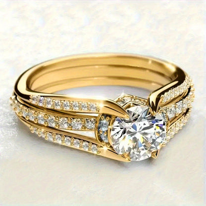 Retro Palace-Style Arch Bridge Ring