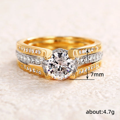 Retro Palace-Style Arch Bridge Ring
