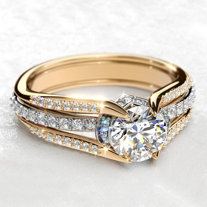 Retro Palace-Style Arch Bridge Ring
