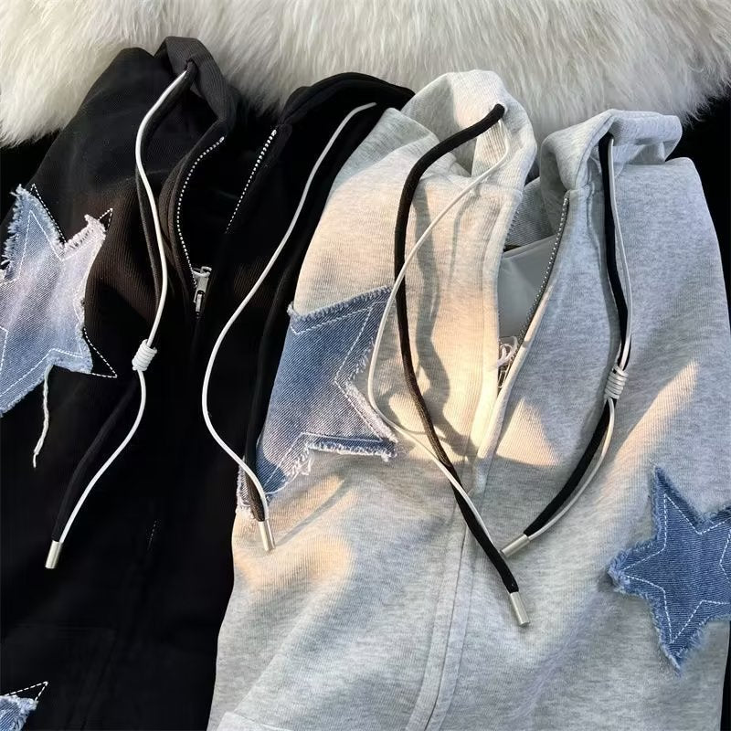 Retro Patchwork Star Sweater