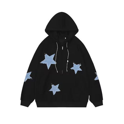 Retro Patchwork Star Sweater