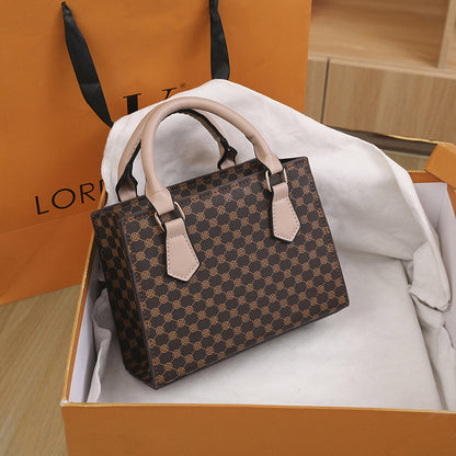 Retro pattern tote bag