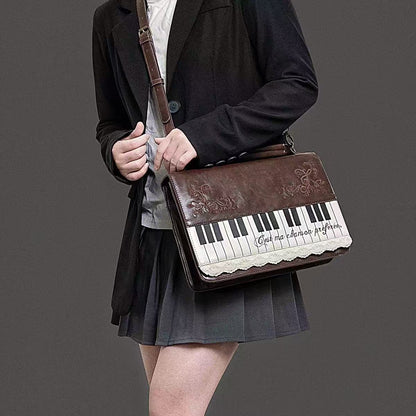 Retro Piano Lace Crossbody Bag