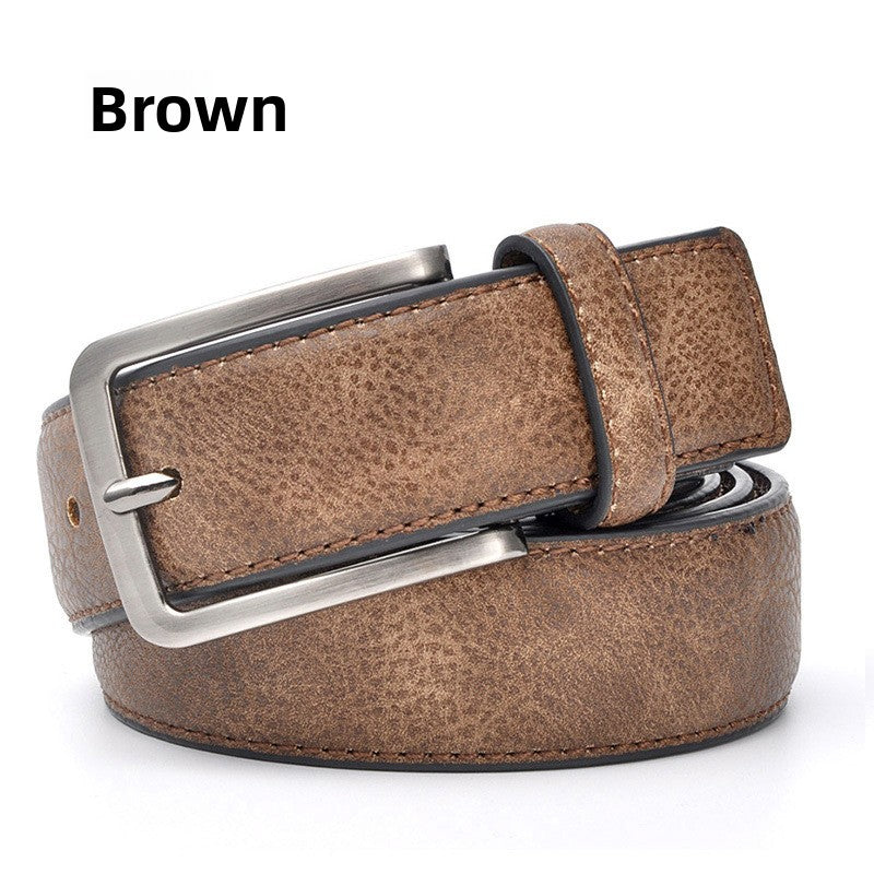 Retro Pin Buckle Mens Belt