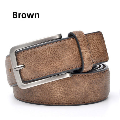 Retro Pin Buckle Mens Belt