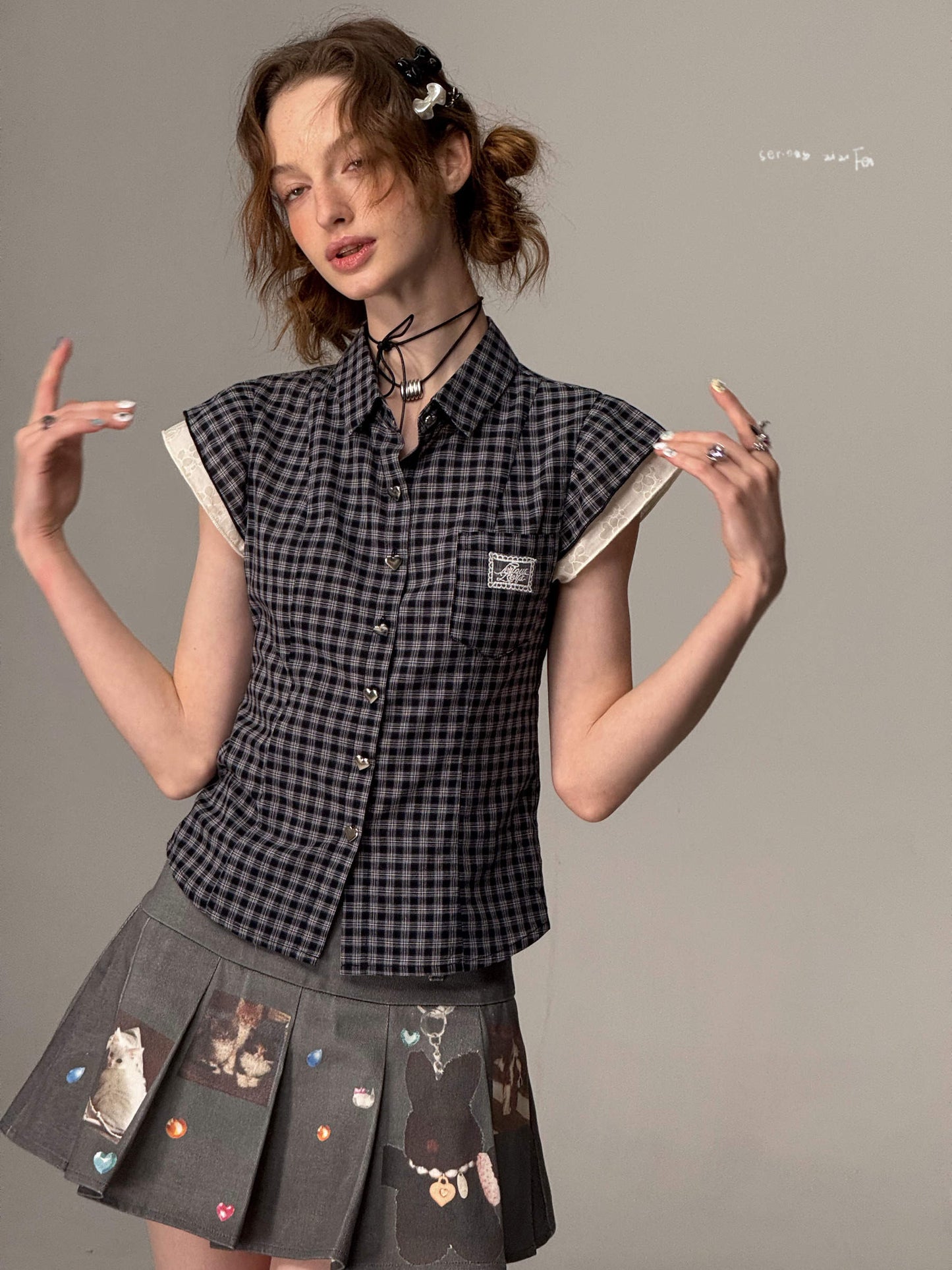 Retro Plaid Cotton Shirt