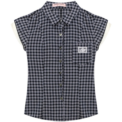 Retro Plaid Cotton Shirt