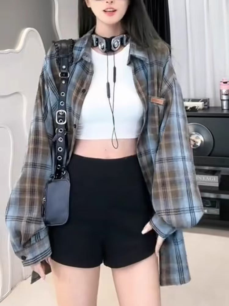 Retro plaid shirt