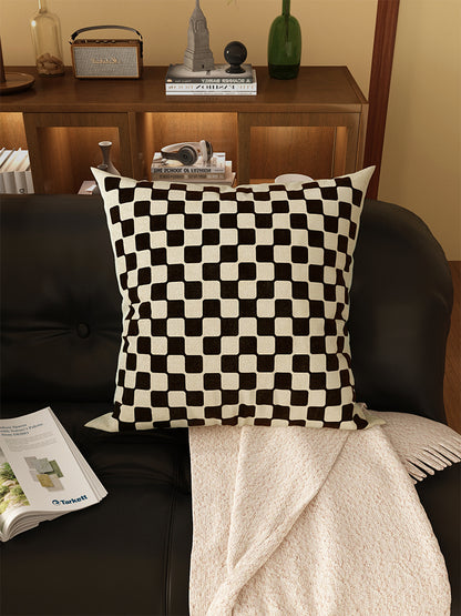 Retro Plaid Sofa Pillow Cushion