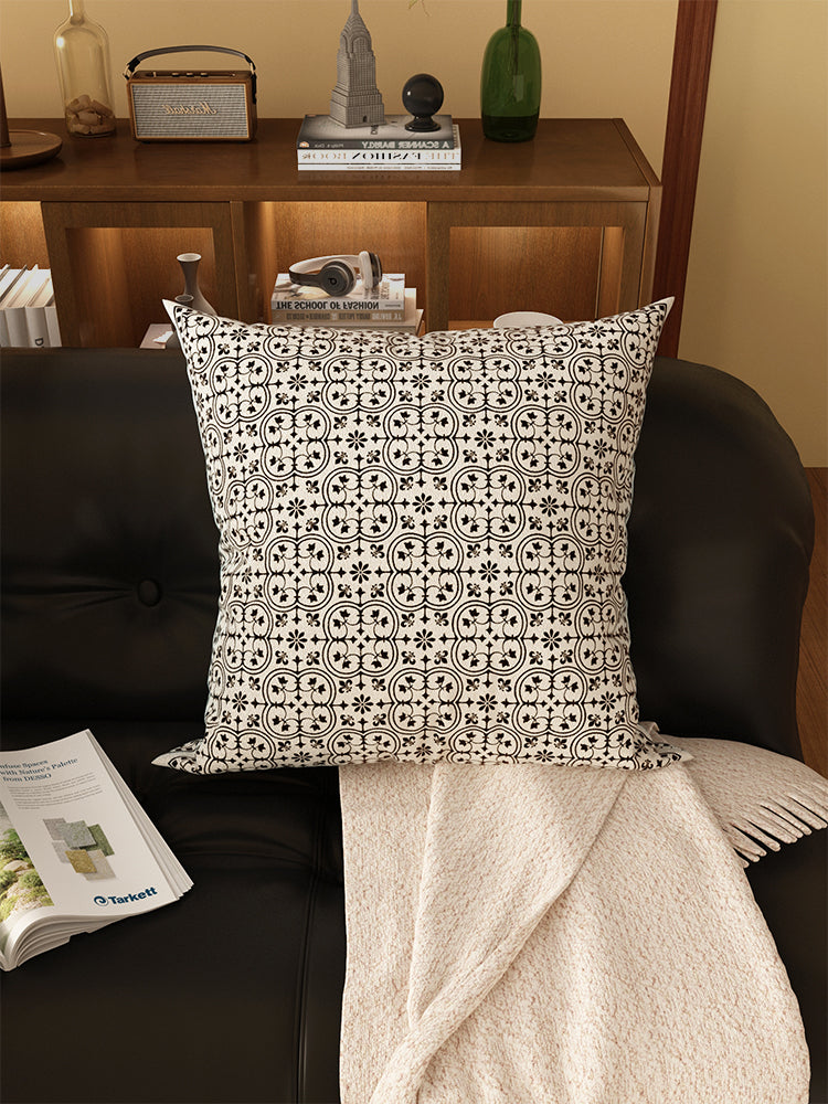 Retro Plaid Sofa Pillow Cushion
