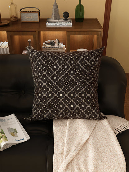 Retro Plaid Sofa Pillow Cushion