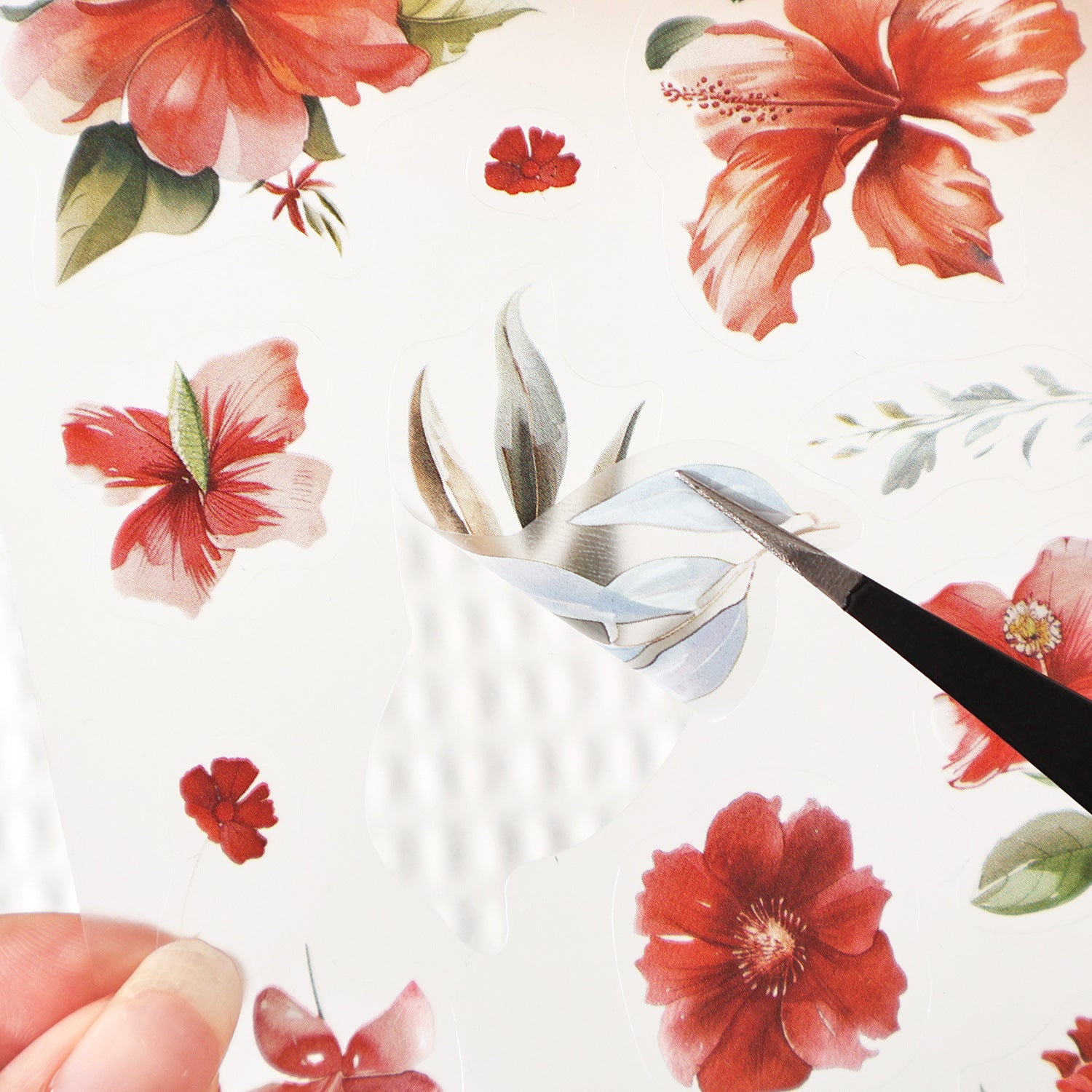 Retro Plant Pattern Stickers