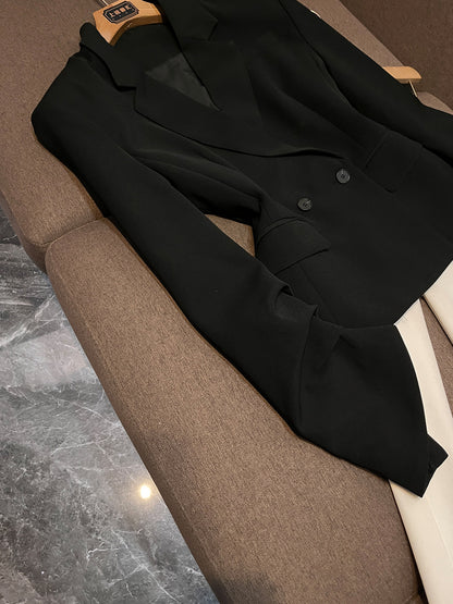 Retro Pleated Suit Jacket