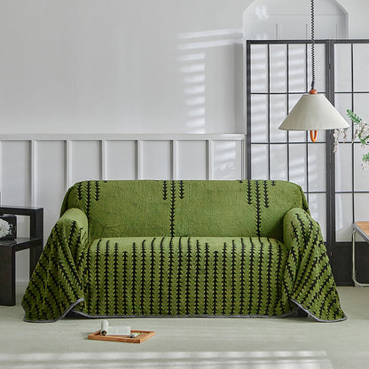Retro Plush Sofa Cover