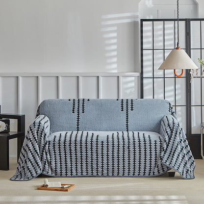 Retro Plush Sofa Cover