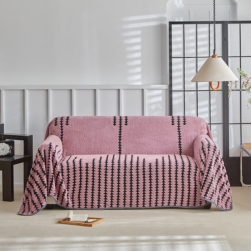 Retro Plush Sofa Cover
