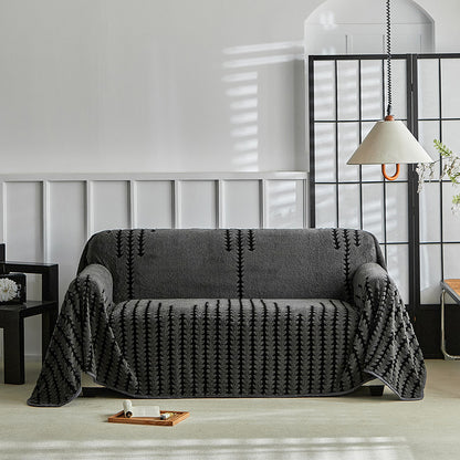 Retro Plush Sofa Cover