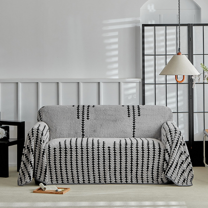Retro Plush Sofa Cover
