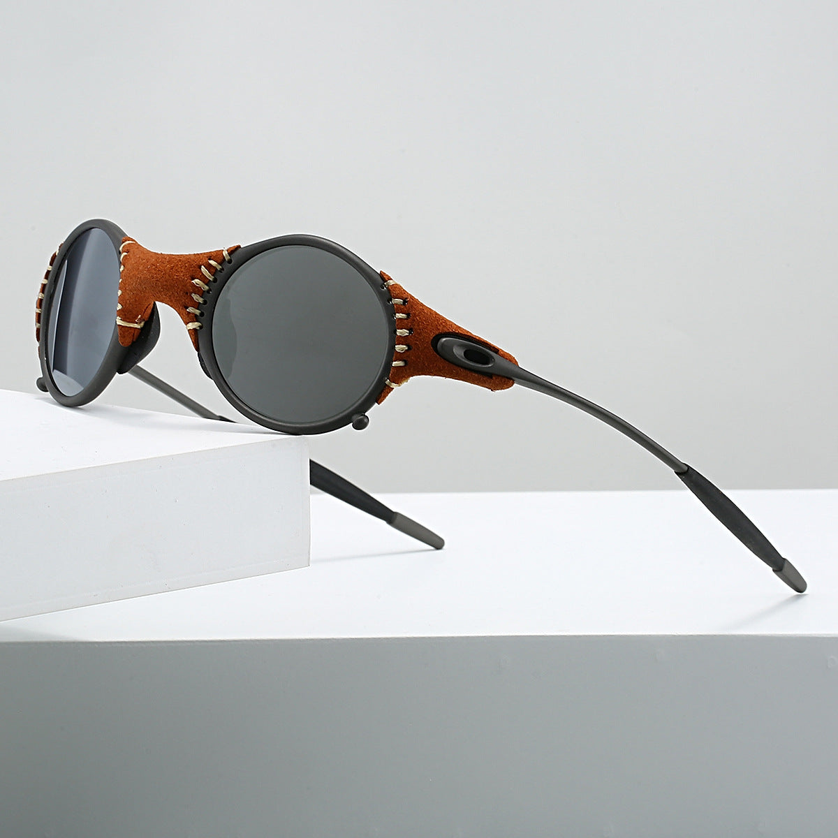 Retro Polarized Steampunk Sunglasses with Zinc Alloy Frame