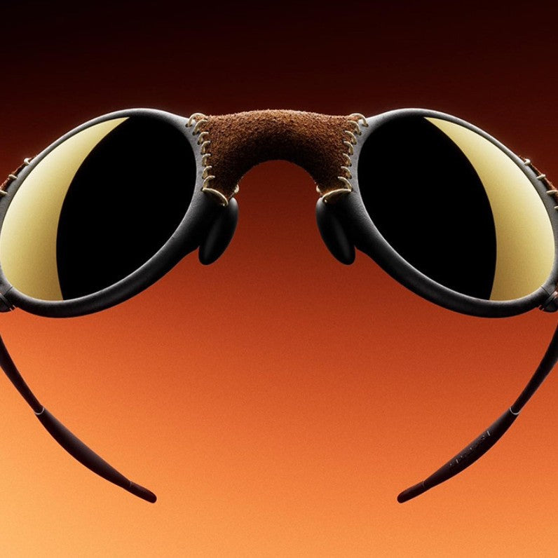 Retro Polarized Steampunk Sunglasses with Zinc Alloy Frame