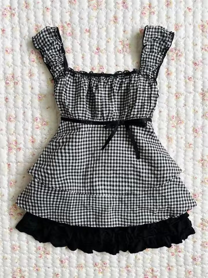 Retro Polka Dot Print A-line Sleeveless Dress