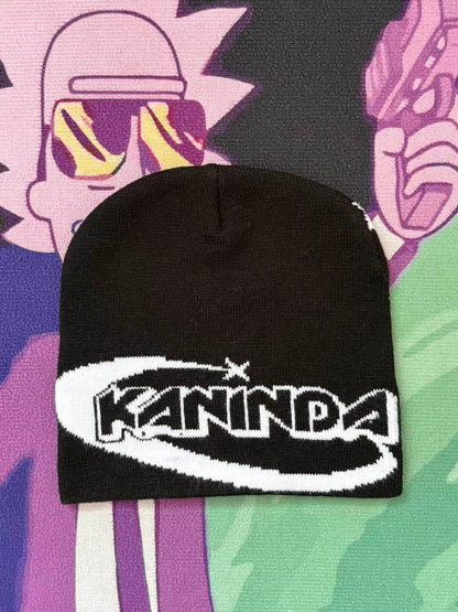 Retro Print Knitted Beanie