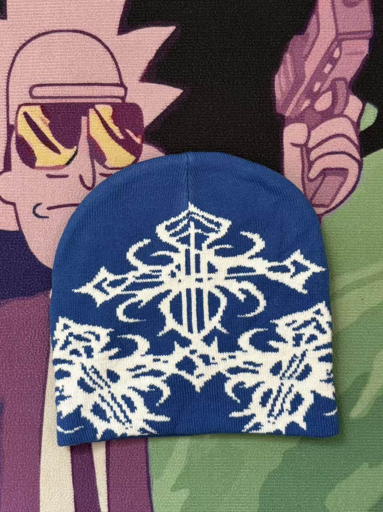 Retro Print Knitted Beanie