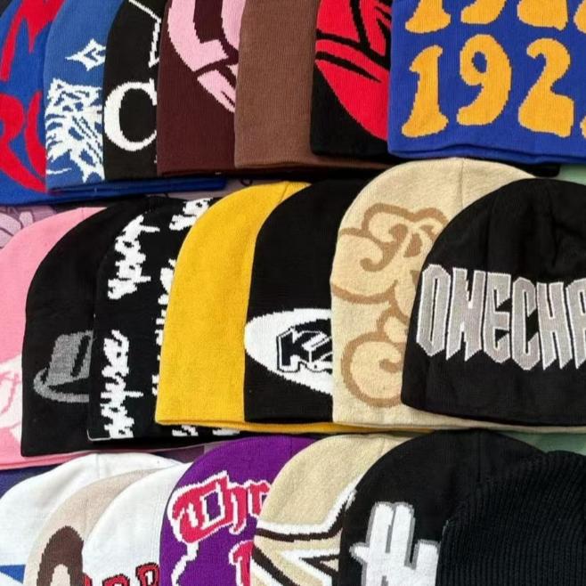 Retro Print Knitted Beanie