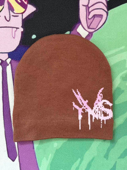 Retro Print Knitted Beanie