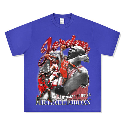 Retro print long-sleeved and short-sleeved shirts