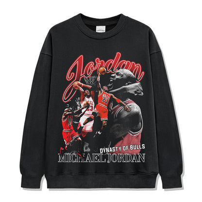 Retro print long-sleeved and short-sleeved shirts