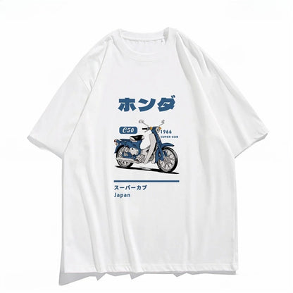 Retro Printed Cotton T-Shirt