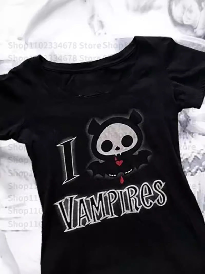 Retro Printed Short Sleeve T-shirt