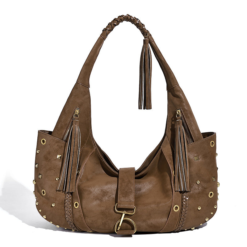 Retro PU Leather Shoulder Bag
