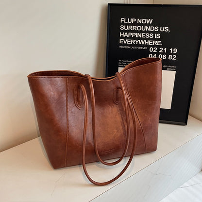 Retro PU Shoulder Bag for Women
